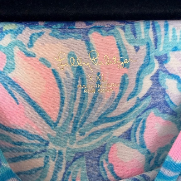 Lilly Pulitzer Finn Top In Full Bloom Print XXL - Picture 3 of 3